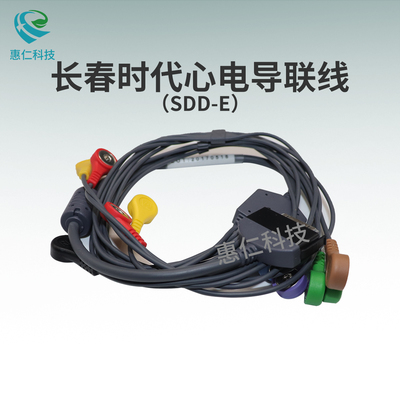 原裝長春時代數(shù)碼SDD-E動態(tài)心電圖分析系統(tǒng)一體10導扣式導聯(lián)線