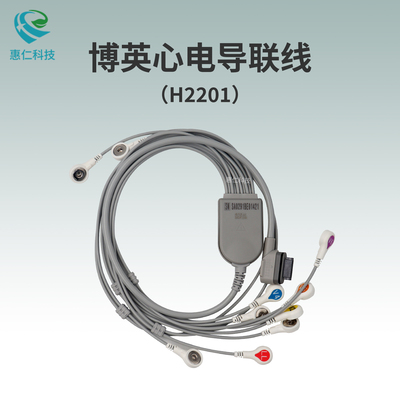 博英BI2403/6712/6912/9900動態心電圖工作站導聯線H2201